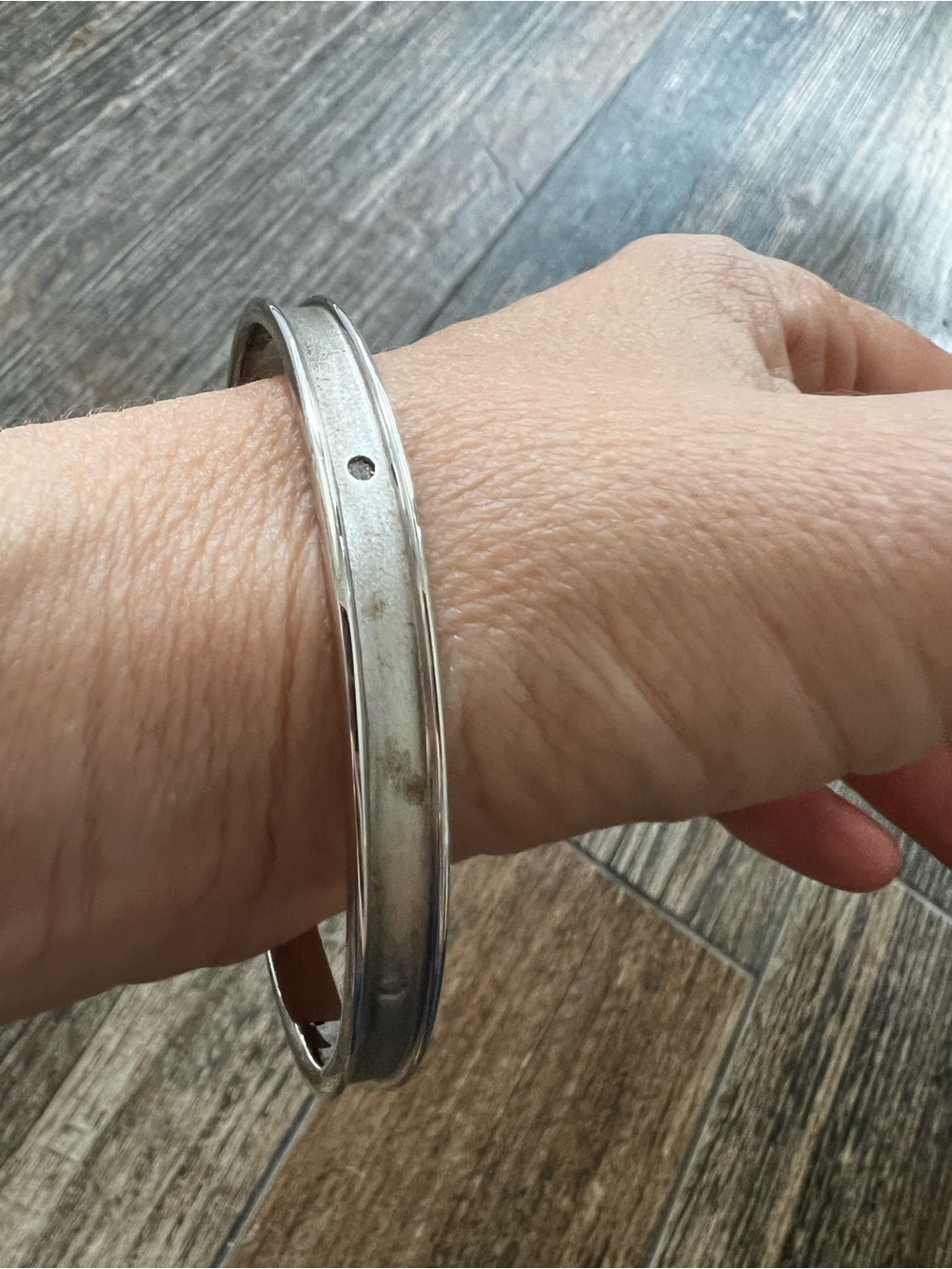 Swarovski Sterling Silver Bangle Bracelet – 925